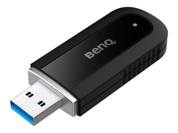 BenQ WD02AT - Nettverksadapter - USB 2.0 - 802.11ax, Bluetooth 5.2 - svart