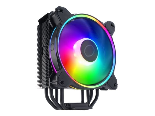 Cooler Master Hyper 212 HALO - Prosessorkjøler - (for: LGA1156, LGA1155, LGA1150, LGA1151, AM4, LGA1200, LGA1700, AM5) - aluminium - 120 mm - svart