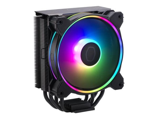 Cooler Master Hyper 212 HALO - Prosessorkjøler - (for: LGA1156, LGA1155, LGA1150, LGA1151, AM4, LGA1200, LGA1700, AM5) - aluminium - 120 mm - svart