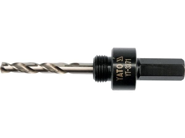 Yato YT-3371, Bor hullsag, Hullsagholder, 1,6 cm, Sekskanttange, Sort, Sølv, 1 stykker