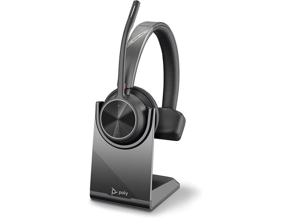 POLY Voyager 4310 UC, Trådløs, Kontor/kundesenter, 122 g, Hodesett, Sort
