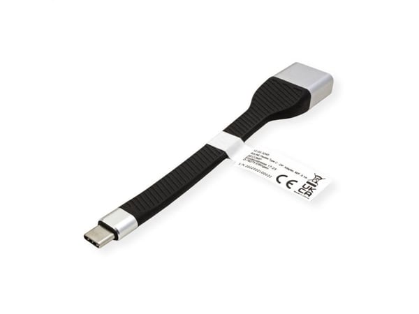 ROLINE 12033240, 0,13 m, USB Type-C, DisplayPort, Hanstik, Hunstik, Lige