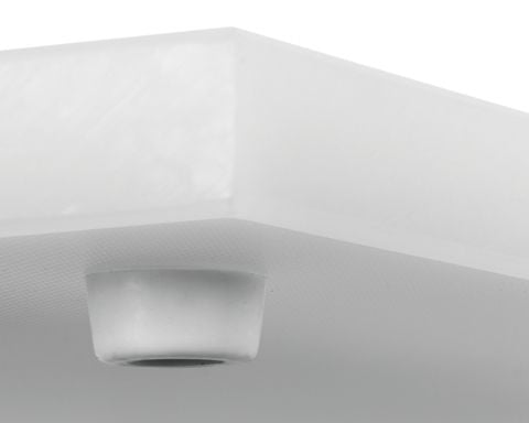 Yato YG-02160, Rektangulær, Polyethylen, Hvit, Monokromatisk, 350 mm, 250 mm
