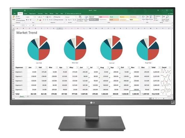 LG 27UK670P-B - LED-skärm - 27" - 3840 x 2160 4K @ 60 Hz - AH-IPS - 300 cd/m² - 1000:1 - 5 ms - 2xHDMI, DisplayPort, USB-C - mörk antracit