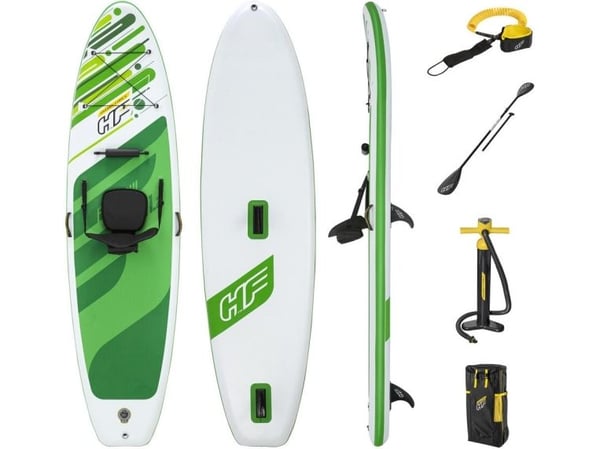 Bestway 65310, Stående padelboard (SUP), Flad, Flerfarvet, Tritech, Kasse, 3400 mm