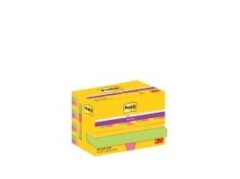 Post-It 622-12SS-CARN, firkant, Grønn, Rosa, Gult, Papir, PEFC, 47,6 mm, 47,6 mm