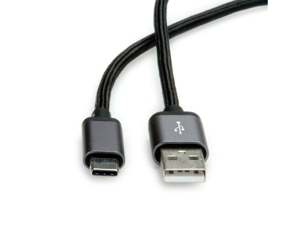ROLINE 11029027, 0,8 m, USB A, USB C, USB 2.0, 480 Mbit/s, sortering