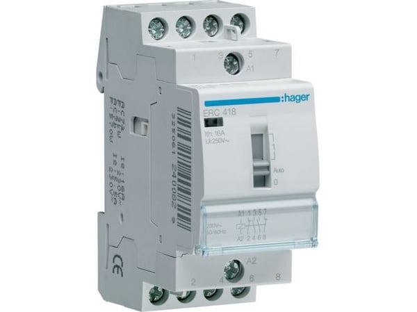 Relä 16A 2 terminaler+2 brytningar 230V 2M