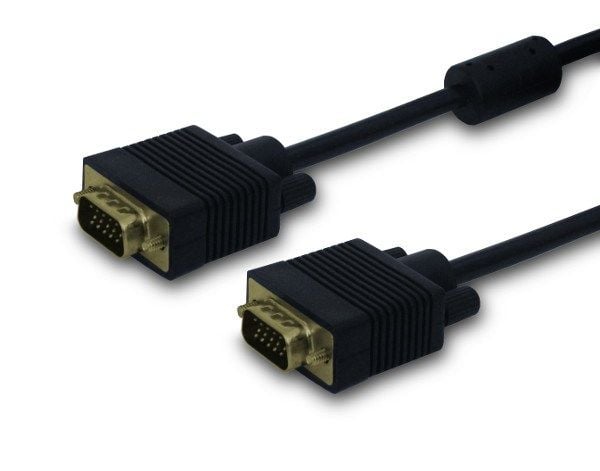 Savio CL-29, 1,8 m, VGA (D-Sub), VGA (D-Sub), Hankjønn, Hankjønn, Svart