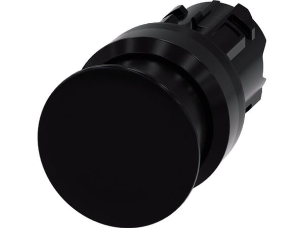 Siemens 3SU10001AD100AA0 3SU1000-1AD10-0AA0 Painike Eturengas muovi Nappi Musta 1 kpl