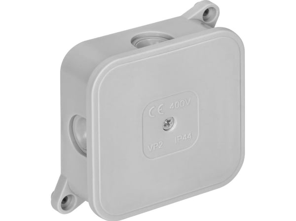 Orno ECO n/t rasia, IP44, 400V, 4 kumitiivistettä, 85x85x35mm, harmaa,OR-JB-13806/G