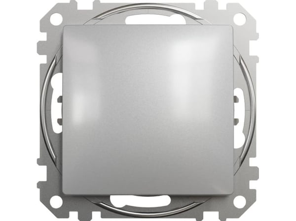 Schneider Electric Sedna Design 1-polig strömbrytare silver aluminium SDD113101
