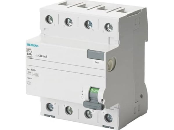 Siemens vikavirtakytkin 4P 40A 100mA tyyppi AC