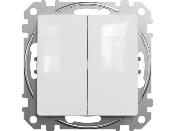 Schneider Electric, Sedna Design and Elements, kaksitoiminen kaksoiskytkin, valkoinen, SDD111108