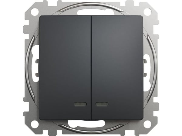 Sedna Design ja Elements kattokruunu kytkin valaistuksella musta antrasiitti SDD114105L