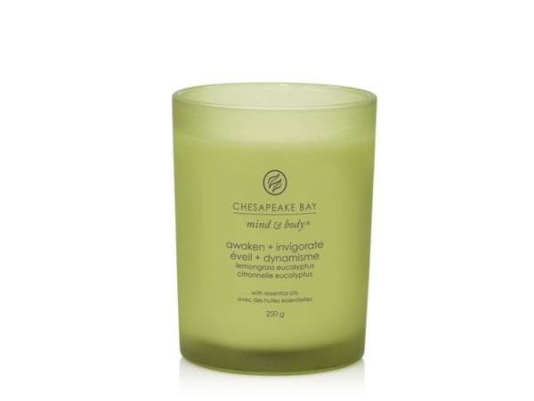 Chesapeake Bay Scented candle with wooden lid - Lemongrass Eucalyptus