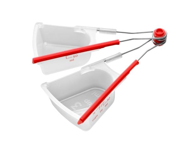 Dreamfarm - Levups Red/Clear Decilitermål