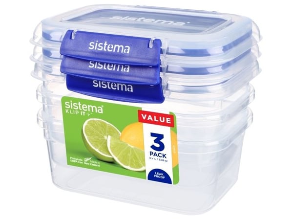 Sistema Rectangle Klip it Plus 3-pack 1 L
