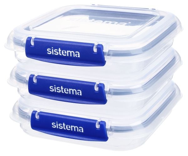 Sistema Square Klip it Plus 3-pack 520 ml