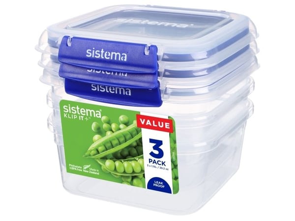 Sistema Square Klip it Plus 3-pack 1,15 ml