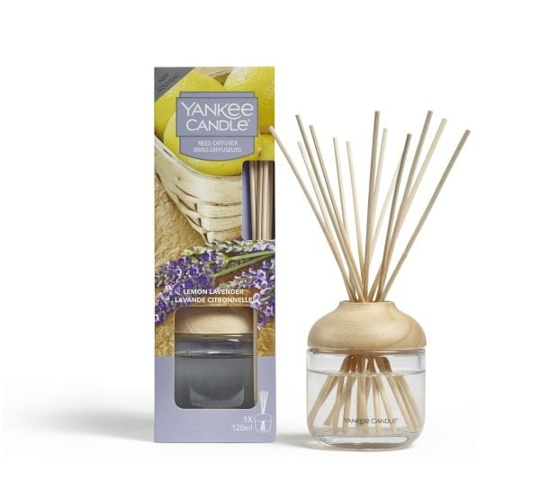 Yankee Candle Lemon Lavender, Tuoksupullo, Aromadiffuusori ruo''olla