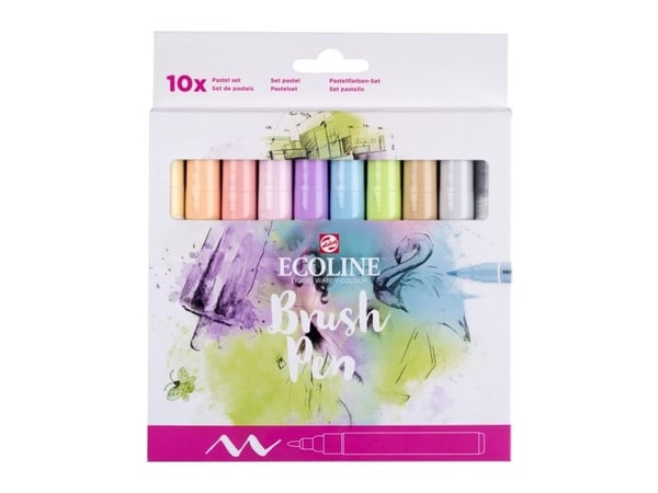 Ecoline Brush Pen-set Pastell | 10 färger