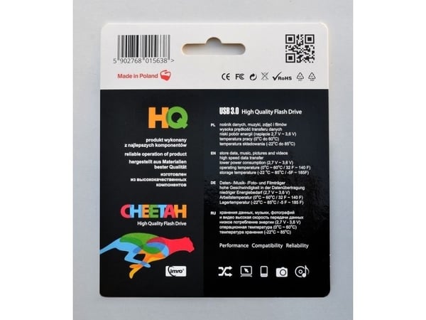 IMRO USB 3.0 CHEETAH/64GB USB-tikku Chrome