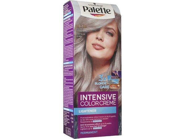 PALETTE Intensive Color Creme lightener hårfärg 10-19 Cool Silver Blonde