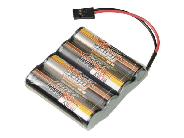 Reely modellbygg-batteripakke (NiMH) 4,8 V 2300 mAh, celler: 4 R6 (AA), side-by-side JR-tilkobling
