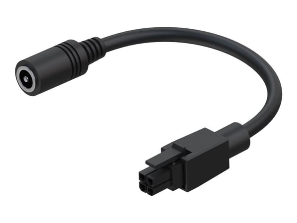 Teltonika - Strømadapter - 5,5 x 2,1 mm DC-jakk (hunn) til 4-stiftskontakt (3 mm grad) (hann) - 10 cm - for Teltonika RUT200, RUT300, RUT360, RUT95...