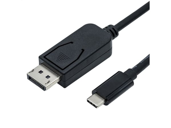 ROLINE 11045845, 1 m, USB Type-C, DisplayPort, Hanstik, Hanstik, Hanstik, Lige