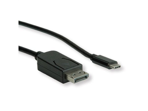 ROLINE 11045845, 1 m, USB Type-C, DisplayPort, Hanstik, Hanstik, Hanstik, Lige