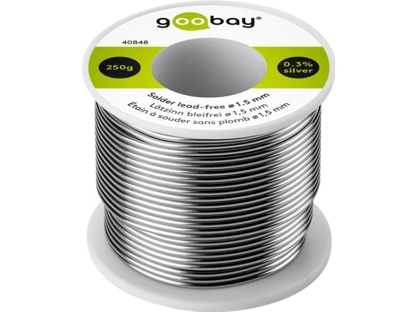 Professionelt lodde blyfrit, ø 1,5 mm, 250 g Professionelt lodde blyfrit, ø 1,5 mm, 250 g