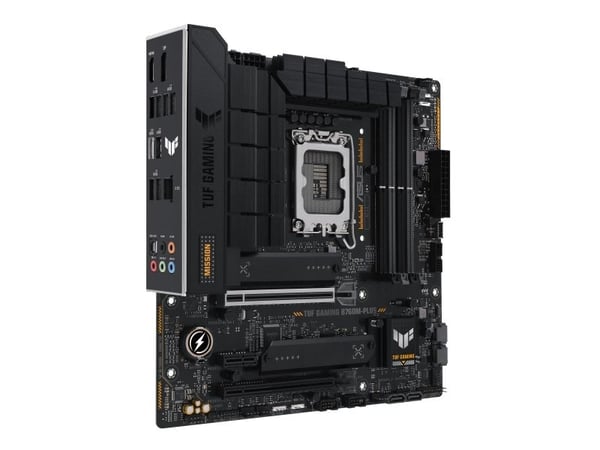ASUS TUF GAMING B760M-PLUS - Hovedkort - micro ATX - LGA1700-sokkel - B760 Chipset - USB-C 3.2 Gen 2x2, USB 3.2 Gen 2, USB 3.2 Gen 1, USB-C 3.2 Gen...