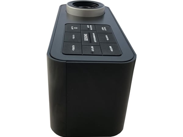 TechniSat DIGICLOCK 3, Digital vekkerklokke, Svart, Tid, LED, AC, AAA