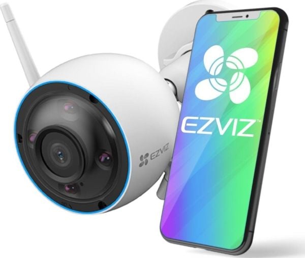 EZVIZ H3 3K, IP-sikkerhetskamera, Utendørs, Ledning & Trådløs, CE / FCC / UKCA / UL / WEEE / RoHS / REACH, Tak/Vegg, Hvit