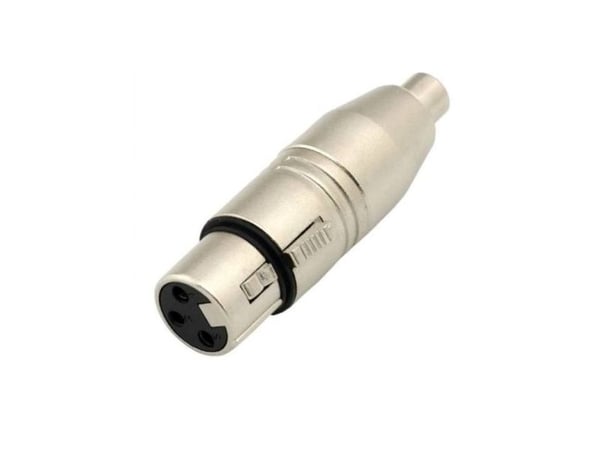 AV-adapter SSQ HA21 - Adapter fra RCA-hann til 3-pinners XLR-hunn