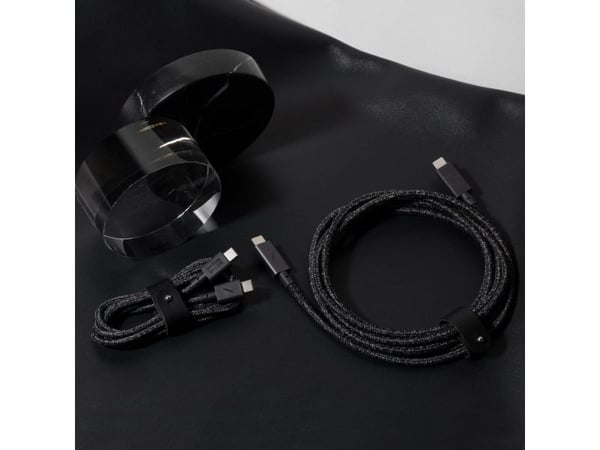 Native Union Belt Cable, 1,2 m, USB C, USB C, Sort