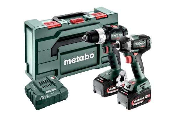 Metabo SET 2.9.3 18V, Skrupistol, Pistolhåndtak, Sort, Grønn, Rød, 2100 RPM, 34 Nm, 75 Nm