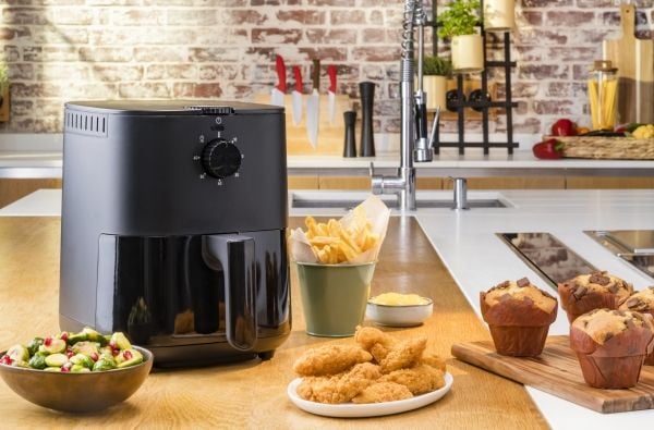 Tefal Easy Fry EY1308, Varmluftsfrityr, 3,5 l, 0,6 kg, 80 °C, 200 °C, 4 person(er)
