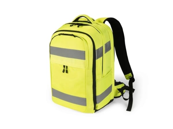 DICOTA Hi-Vis - Ryggsekk - 32-38 liter - termoplast-polyuretan (TPU), 600D RPET - gul