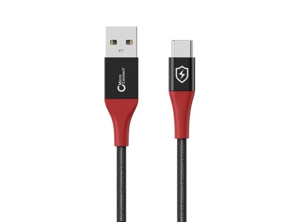 USB MicroConnect-kabel USB-A till USB-C 1,5 m svart (Safe Charge USB-A till C Data)