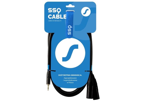 SSQ MIXLR3 - Kaapeli Jack Stereo 3,5 mm - 2x XLR 3 m