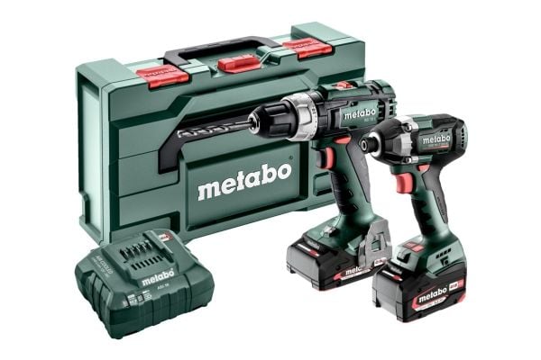 Metabo SET 2.8.2, Skrupistol, Pistolhåndtak, Sort, Grønn, Rød, 3050 RPM, 1800 RPM, 1,5 mm