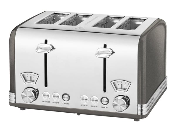 ProfiCook PC-TA 1194 - Brødrister - 4 skive - 4 Spor - antrasitt