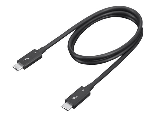 Lenovo - Thunderbolt-kabel - USB-C (hann) til USB-C (hann) - Thunderbolt 4 - 70 cm - 8K 60Hz støtte, 4K 60Hz støtte - svart