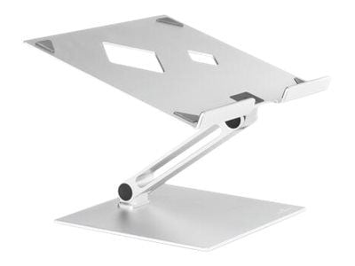 DURABLE RISE - Ställ - fällbart - för bärbar dator/surfplatta - aluminium - silver - skärmstorlek: 10"-17" - skrivbord