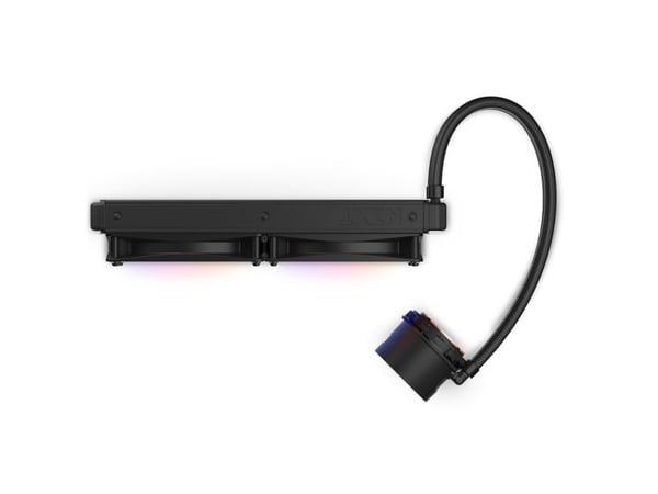 NZXT Kraken 280 RGB - Væskekjølesystem for prosessor - (for: LGA115x Socket, LGA1200, LGA1700, AM4, AM5, sTRX4, TR4) - kobber - 140 mm - matt svart