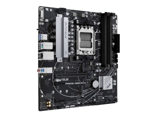 ASUS PRIME A620M-A-CSM - Hovedkort - micro ATX - Socket AM5 - AMD A620 Chipset - USB-C 3.2 Gen 1, USB 3.2 Gen 1 - Gigabit LAN - innbygd grafikk (CP...