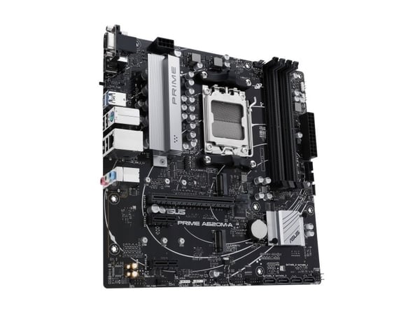 ASUS PRIME A620M-A-CSM - Hovedkort - micro ATX - Socket AM5 - AMD A620 Chipset - USB-C 3.2 Gen 1, USB 3.2 Gen 1 - Gigabit LAN - innbygd grafikk (CP...